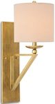 Currey & Company Anthology Light Beige/Vintage Brass Wall Sconce-0