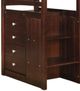 Donco Kids Mission Cappuccino Youth Twin/Twin Stairway Bunkbed-2