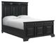 Elements International Bridgestone Black Queen Panel Bed-0