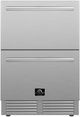 FORNO® Como 24 in. 4.9 Cu. Ft. Stainless Steel Indoor/Outdoor Drawer Refrigerator-0