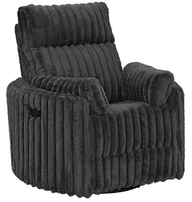 Albany Industries Avenida Mondo Gunmetal Manual Swivel Recliner-0
