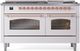 Ilve® Nostalgie II Series 60" Custom RAL Color Pro Style Dual Fuel Range-1