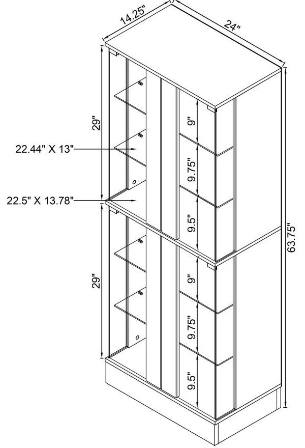 Coaster® Cabra White Display Cabinet-3