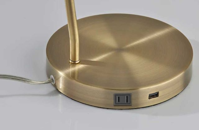Adesso® Cleo Antique Brass Desk Lamp-1