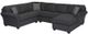 Dynasty Furniture 4-Piece Dark Gray Right-Arm Facing Sectional and Chaise-0