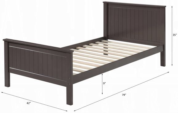 ACME Furniture Bungalow Chocolate Twin Panel Bed-2
