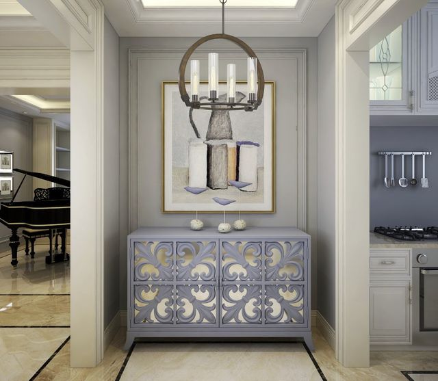 Cal® Lighting & Accessories Sulmona Iron/Oak Chandelier-1