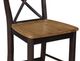 John Thomas Furniture® Dining Essentials Coal/Hickory X-Back Counter Stool-1