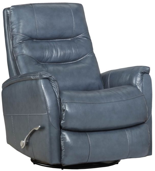 Stateside Seating Revelation Medium Blue Manual Swivel Glider Recliner-0
