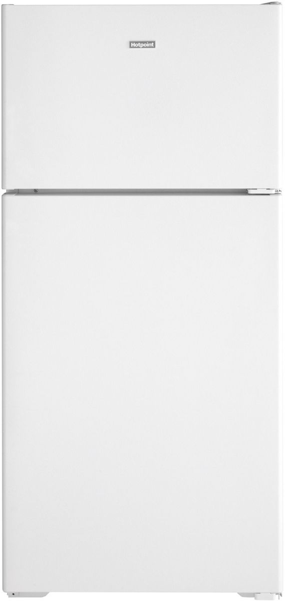 Hotpoint® 28" 15.6 Cu. Ft. ENERGY STAR® White Top Freezer Right Swing Refrigerator-0
