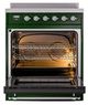 Ilve® Nostalgie II Noblesse 30'' Emerald Green Pro Style Induction Range with Chrome Trim-2