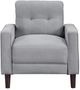 Coaster® Bowen 3-Piece Gray Upholstered Track Arm Tufted Seating Set-3