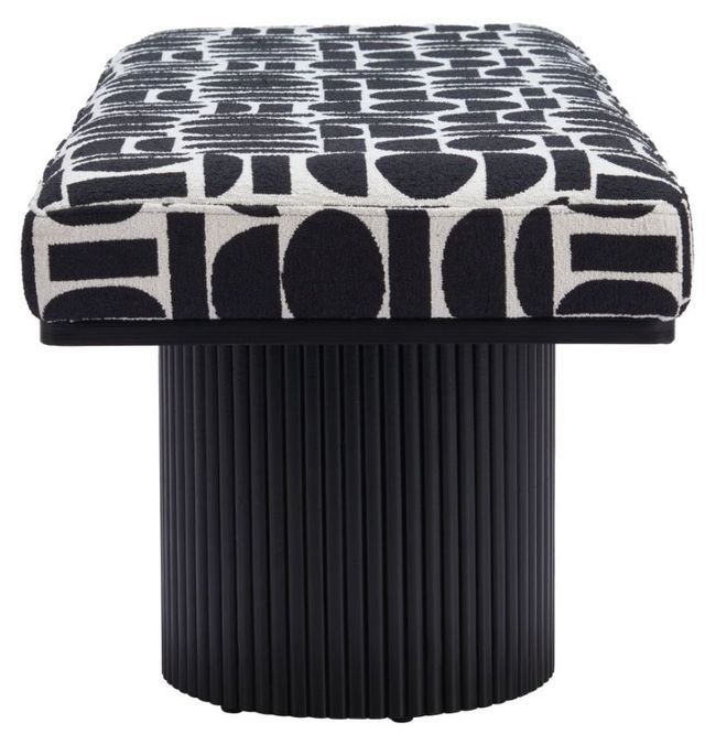Zuo® Modern Botoia Black/White Bench-2