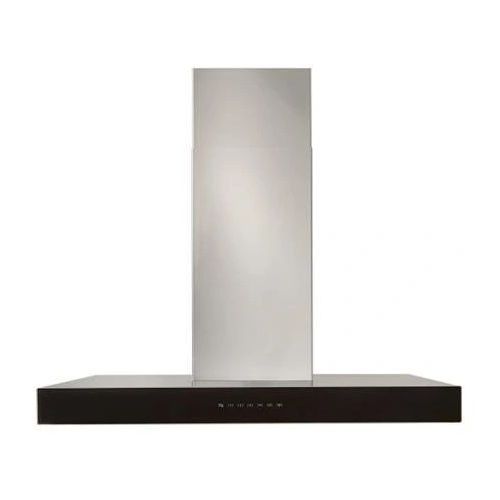 Best® Ispira 36" Stainless Steel with Black Glass Wall Mounted Range Hood-0