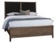 Vaughan-Bassett Woodbridge Black/Dark Cashmere King Upholstered Panel Bed-0