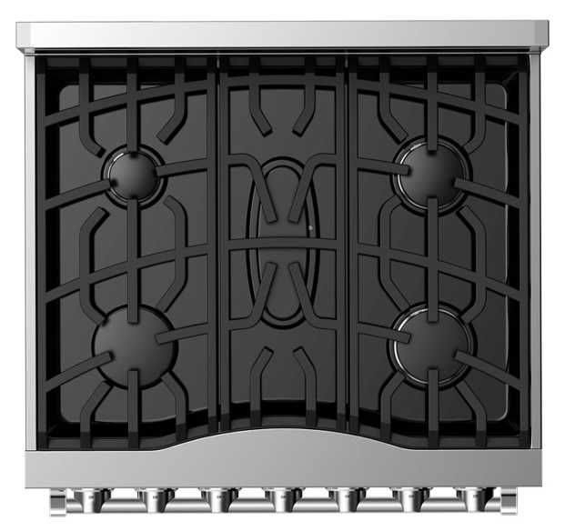 Viking® 3 Series 30" November Sky Pro Style Natural Gas Range-2