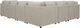 Signature Design by Ashley® Kellway 6-Piece Bisque L-Shape Sectional Sofa-1
