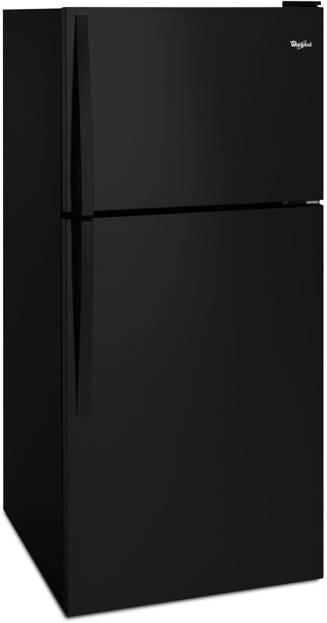 Whirlpool® 30 in. 18.2 Cu. Ft. Black Top Freezer Refrigerator-1