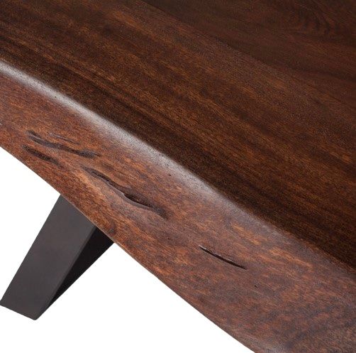 Home Trends & Design London Loft Antique Zinc/Walnut Bench-3