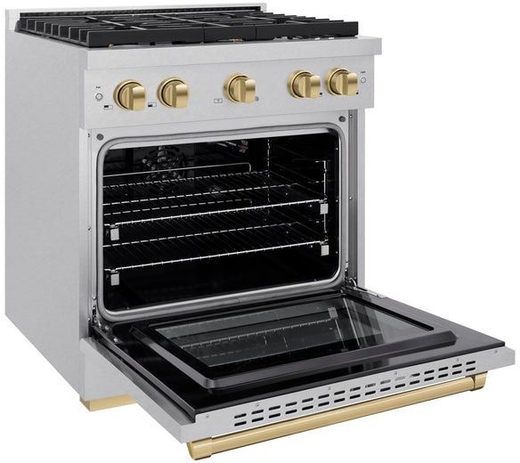 ZLINE Autograph Edition 30" Satin Stainless Steel Pro Style Gas Range-3