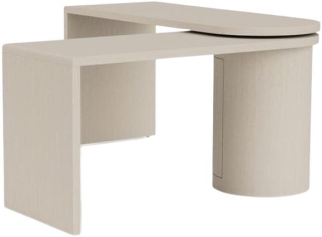 Riverside Furniture Maren White Sand Swivel Desk-2