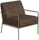 International Furniture Direct Aragon Dark Brown/Blacksmithing Gold Accent Chair-0