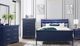 Global Furniture USA Charlie 5-Piece Royal Blue King Bedroom Set-1