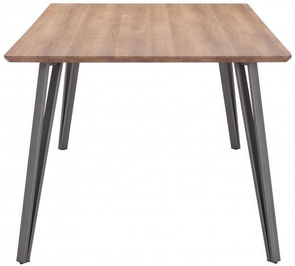 Zuo® Modern Perpignan Brown Dining Table with Silve Metal Legs-2