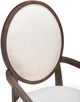 TOV Furniture Mila Beige/Dark Brown Dining Arm Chair-5