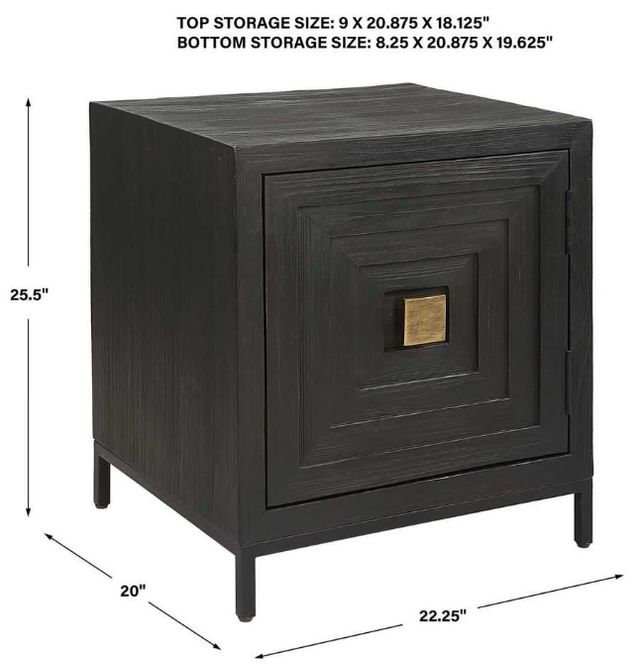 Uttermost® Aiken Dark Gray Accent Cabinet-2
