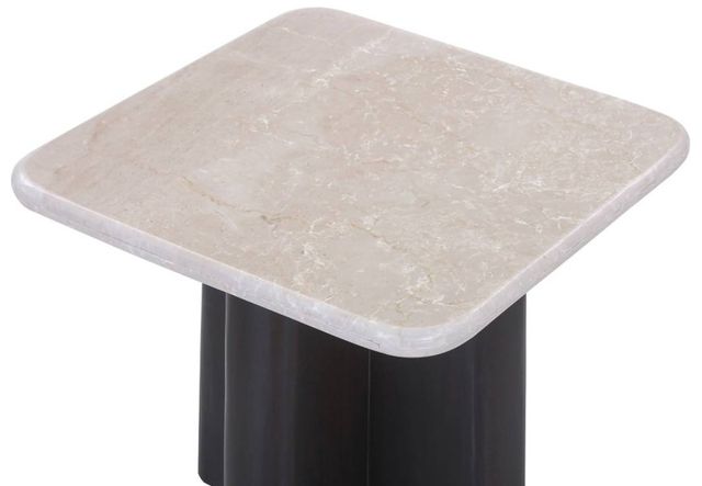 ACME Furniture Jacory Bottocino Marble Top End Table with Espresso Base-3
