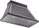 Ilve® Nostalgie II Noblesse 40" Glossy Black Wall Mounted Range Hood with Chrome Trim-1