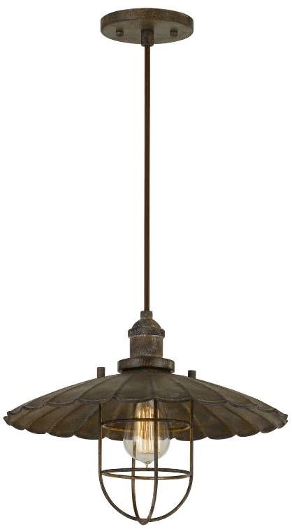 Cal® Lighting & Accessories Olive Old Rust Pendant-1