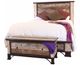 International Furniture Direct Antique Brown California King Panel Bed-0