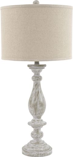 Signature Design by Ashley® Bernadate Whitewash Poly Table Lamp
