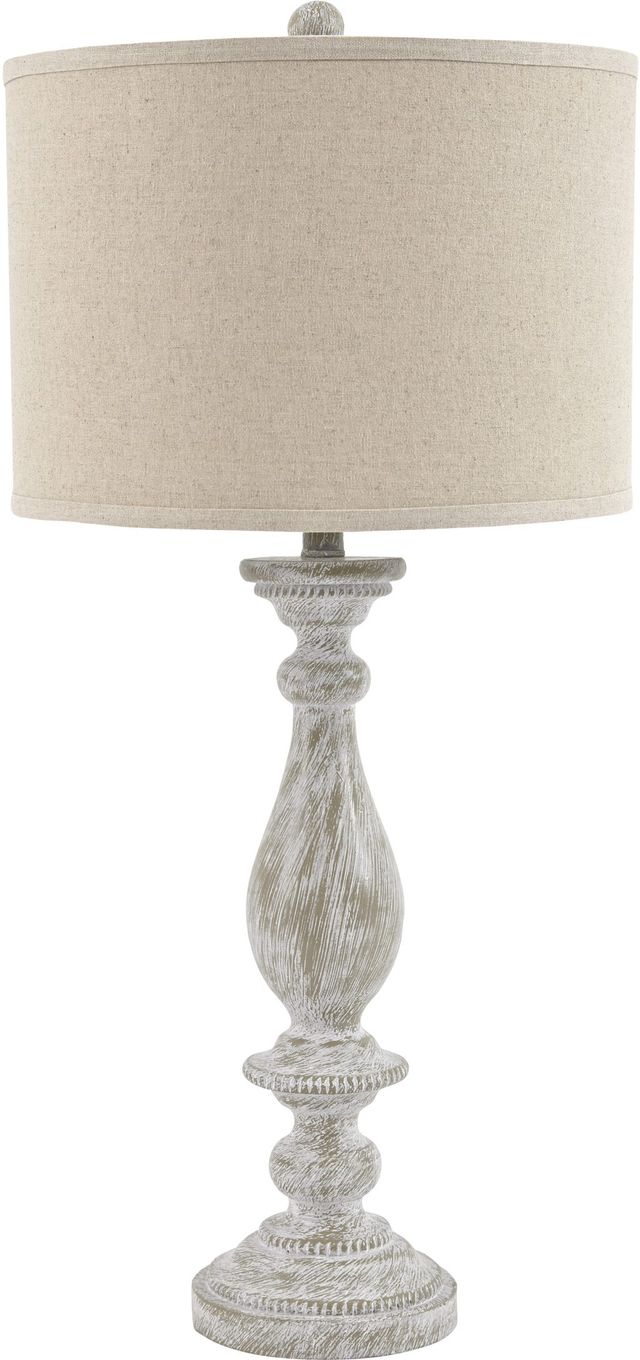 Signature Design by Ashley® Bernadate Whitewash Poly Table Lamp-0
