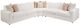 Four Seasons Customizable Carlton 3-Piece 41'' Slipcovered Sectional-0