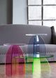 A & B Home Callie Blue/Clear Side Table-2