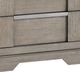 Elements International Kelis Gray 3-Drawer Nightstand with USB-2