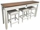 Million Dollar Rustic White Sofa Table-0