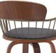 Armen Living Willow Black/Walnut Swivel Counter Stool-4