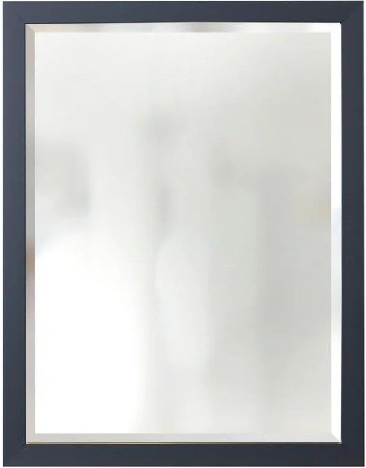 Stylecraft Black Beveled Framed Wall Mirror-0