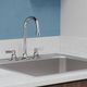 Elkay Chrome 8" Centerset Concealed Deck Faucet with 5" Gooseneck Spout and 2" Lever Handles-1