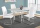 Monarch Specialties Inc. Grey Cement Top Dining Table with Chrome Base-2