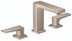 Hansgrohe Metropol Brushed Nickel 1.2 GPM Widespread Faucet with Lever Handles and Pop-Up Drain-0