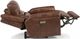 Flexsteel® Oscar Big Man's Brown Fabric Power Recliner with Power Headrest-1