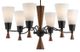 Cal® Lighting & Accessories Verona 6-Light Frosted White Chandelier-1