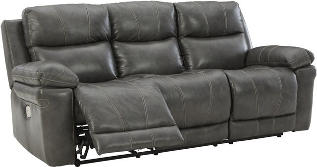 Signature Design by Ashley® Edmar Charcoal Power Recline Sofa-1