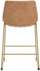 Signature Design by Ashley® Ciabori Gold/Toast Tall Upholstered Bar Stool-3