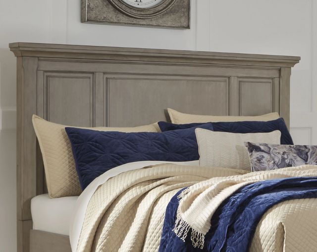 Signature Design by Ashley® Lettner Light Gray Queen Panel Headboard-1